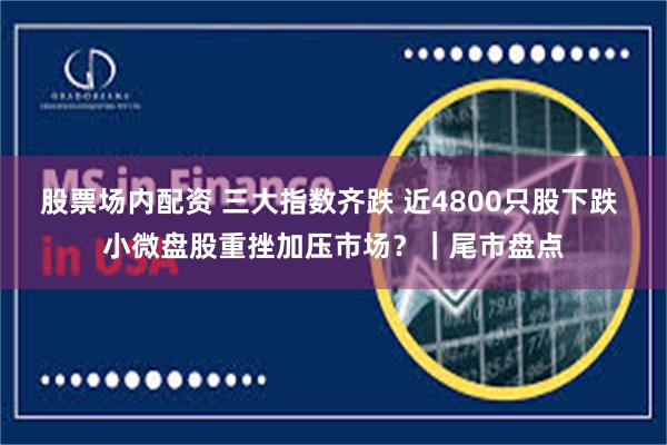 股票场内配资 三大指数齐跌 近4800只股下跌 小微盘股重挫加压市场？｜尾市盘点