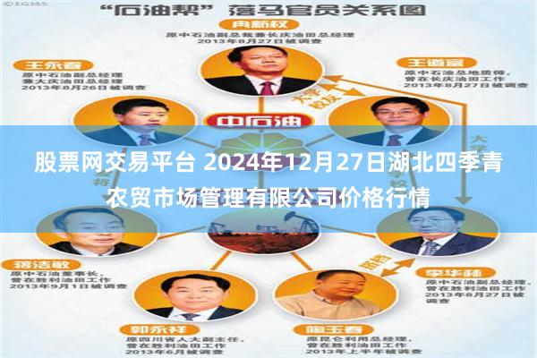 股票网交易平台 2024年12月27日湖北四季青农贸市场管理有限公司价格行情