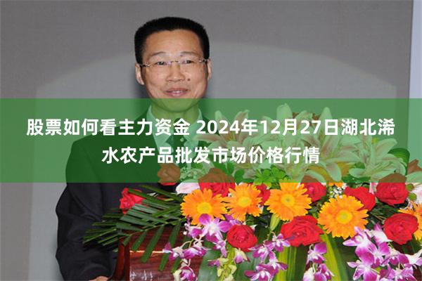 股票如何看主力资金 2024年12月27日湖北浠水农产品批发市场价格行情