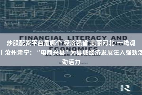 炒股配资平台是哪个 经济强省 美丽河北·一线观察丨沧州肃宁：“电商兴县”为县域经济发展注入强劲活力